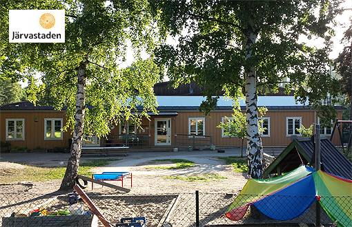 Härlig gård på förskola i Järvastaden Härlig gård på förskola i Järvastaden